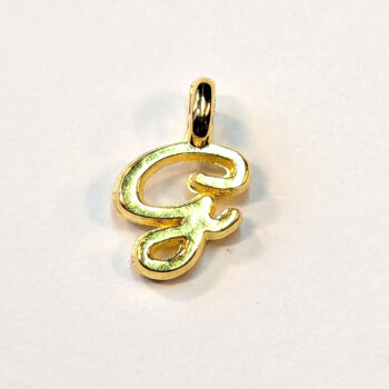 Letter G Alphabet Charm Gold or Silver - Image 2