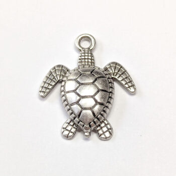 Sterling Silver Plated Sea Turtle Charm