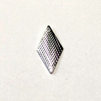 Sterling Silver Plated Geometric Diamond Charm