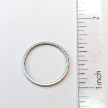 Small Round Circle Hoop Connector Silver - Image 2