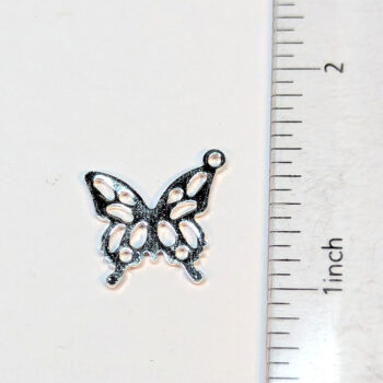 Sterling Silver Angle Butterfly Charm - Image 3