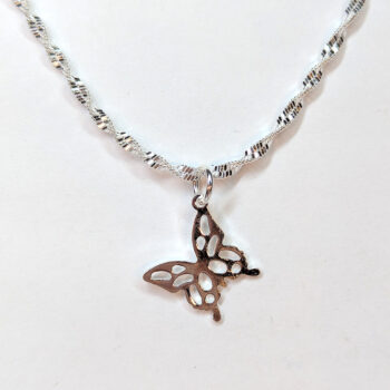 Sterling Silver Necklaces With Angle Butterfly 18" - Image 15