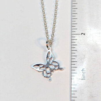 Sterling Silver Necklaces With Angle Butterfly 18" - Image 12