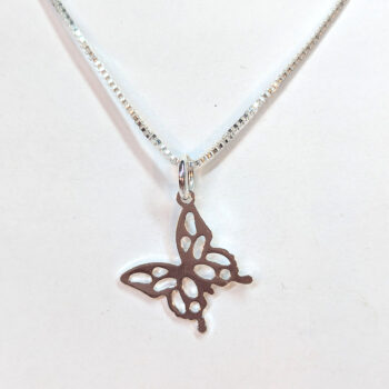 Sterling Silver Necklaces With Angle Butterfly 18" - Image 11