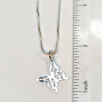 Sterling Silver Necklaces With Angle Butterfly 18" - Image 10