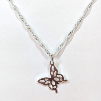 Sterling Silver Necklaces With Angle Butterfly 18" - Image 9