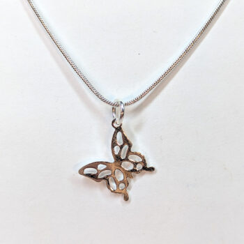 Sterling Silver Necklaces With Angle Butterfly 18" - Image 7