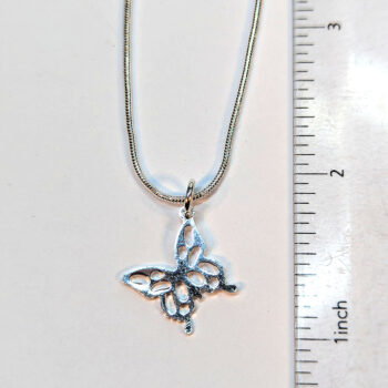 Sterling Silver Necklaces With Angle Butterfly 18" - Image 6