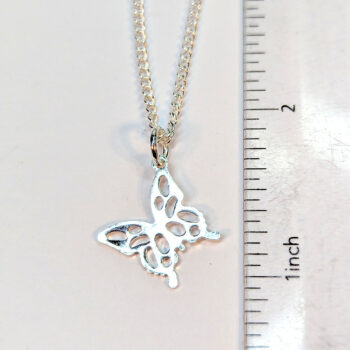 Sterling Silver Necklaces With Angle Butterfly 18" - Image 4