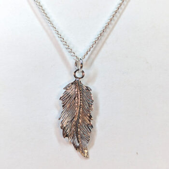 Sterling Silver Necklaces With Leaf 18"