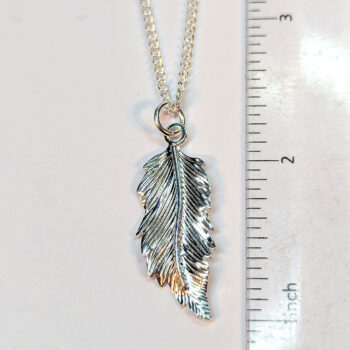 Sterling Silver Necklaces With Leaf 18" - Image 4