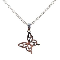 Sterling Silver Dainty Paperclip Chain Necklaces 18"