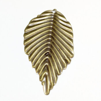 Large Filigree Leaf Antique Bronze