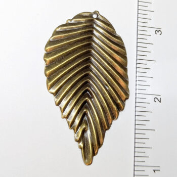 Large Filigree Leaf Antique Bronze - Image 2