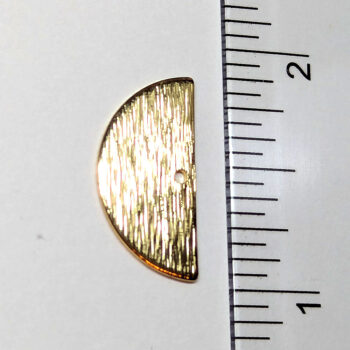 Half Semi Circle Geometric Pendant Gold - Image 2