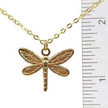 Stainless Steel Leaf Connector Gold Necklace - Image 2