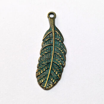 Curved Oval Leaf Antique Bronze Patina