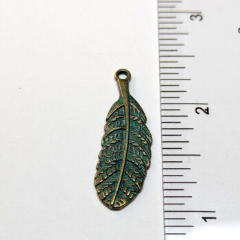 Curved Oval Leaf Antique Bronze Patina - Image 2