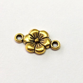 Antique Gold Small Flower Connector