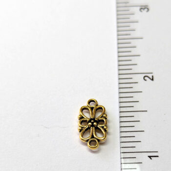 Small Decorative Connector Antique Gold - Image 2