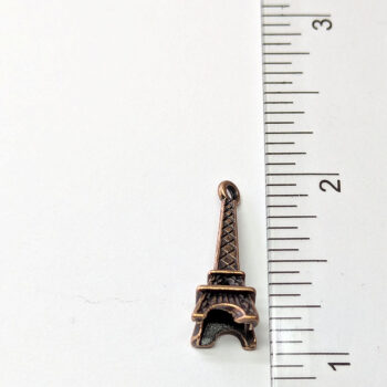 Eiffel Tower 3D Charm Antique Copper - Image 2