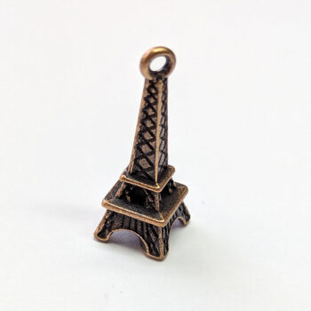 Eiffel Tower 3D Charm Antique Copper