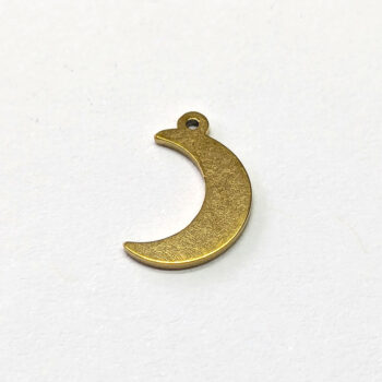 Stainless Steel Delicate Moon Charm Gold