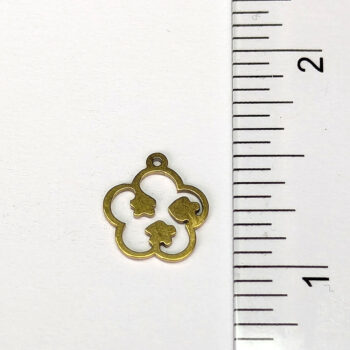 Stainless Steel Delicate Hollow Flower with Flowers Charm Gold - Image 4