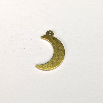 Stainless Steel Delicate Moon Charm Gold - Image 3