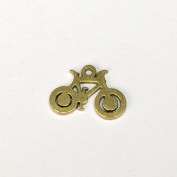 Stainless Steel Delicate Bicycle Bike Charm Gold - Image 3