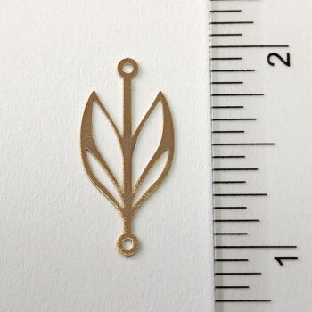 Branch Flower Stem Leaf Leaves Connector KC Gold - Image 3