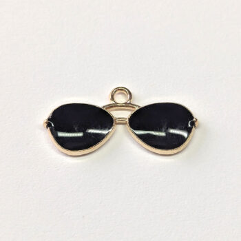 Sunglasses Glasses Black Enamel Charm