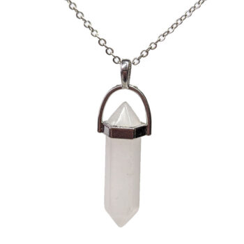 Quartz Crystal Natural Gemstone Hexagonal Pointed Necklace - Image 5