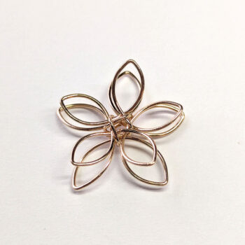 Wire Wrapped KC Gold Flower Small