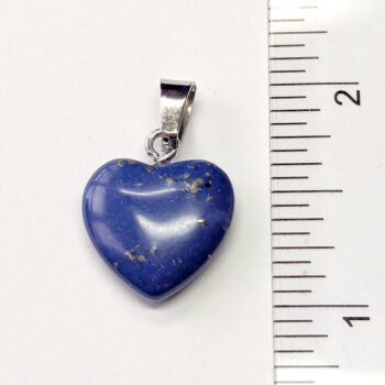 Blue Sodalite Natural Gemstone Heart Pendant Silver - Image 5