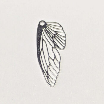 Silver Hollow Delicate Filigree Butterfly Wing Pendant