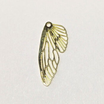 Gold Hollow Delicate Filigree Butterfly Wing Pendant