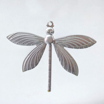 Silver Large Dragonfly Pendant