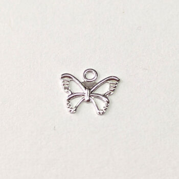 Sterling Silver Dainty Hollow Butterfly Charm