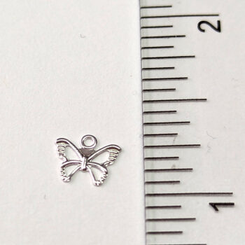 Sterling Silver Dainty Hollow Butterfly Charm - Image 2