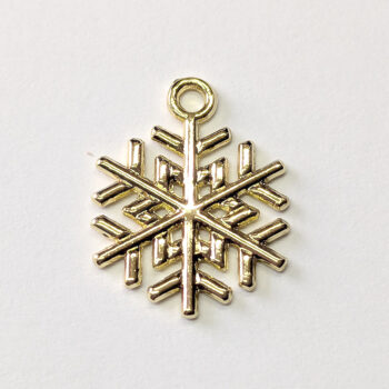 18K Real Gold Plated Snowflake Charm - Image 4