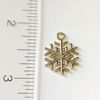 18K Real Gold Plated Snowflake Charm - Image 3