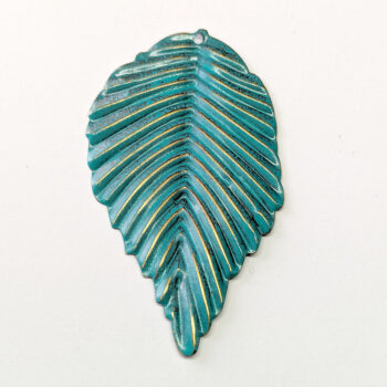 Large Filigree Leaf Antique Bronze Patina