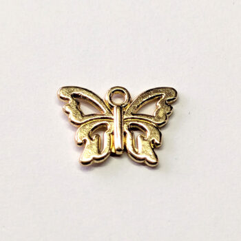 Delicate Hollow Butterfly Charm KC Gold