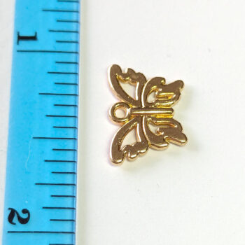 Delicate Hollow Butterfly Charm KC Gold - Image 2