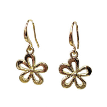 16K Real Gold Plated Daisy Flower Earrings