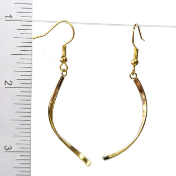 18K Real Gold Plated Stainless Steel Twist Geometric Earrings - Image 3