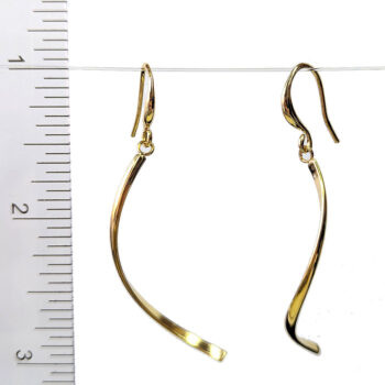 18K Real Gold Plated Stainless Steel Twist Geometric Earrings - Image 2