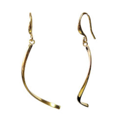 18K Real Gold Plated Stainless Steel Twist Geometric Earrings