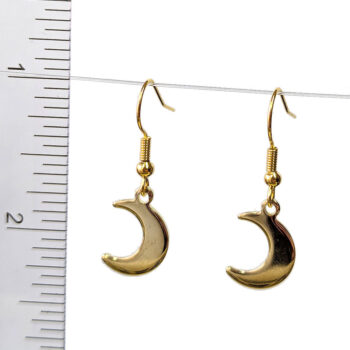 24K Real Gold Plated Stainless Steel Moon Earrings - Image 5